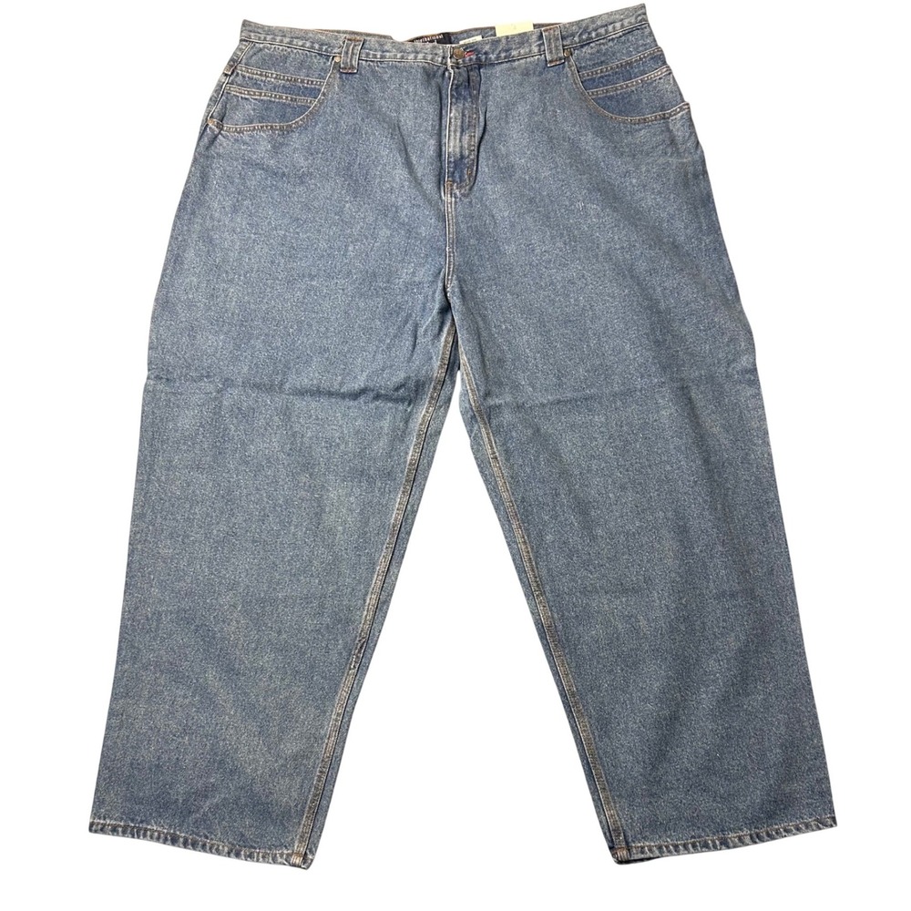 VTG h.i.d. jean Carpenter Jeans Mens 48 x 30 Light Wash Denim High Intensity NEW
